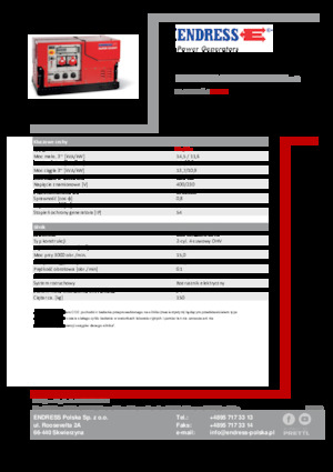 Benzinski generatori struje Endress ESE 1408 DBG ES ISO Duplex Silent
