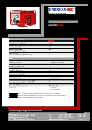 Benzinski generatori struje Endress ESE 506 HG-GT ES ISO Duplex