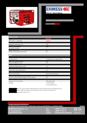 Benzinski generatori struje Endress ESE 506 HG-GT ES ISO Duplex