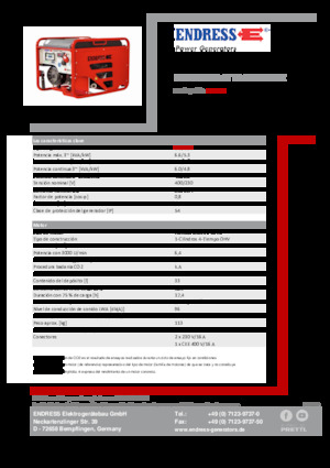 Benzinski generatori struje Endress ESE 606 DHG-GT ES ISO Duplex