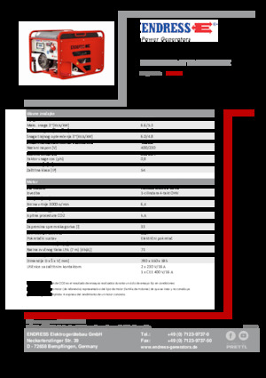 Benzinski generatori struje Endress ESE 606 DHG-GT ES ISO Duplex