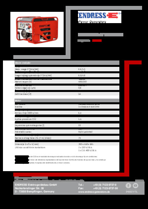 Benzinski generatori struje Endress ESE 606 DHG-GT ISO Duplex