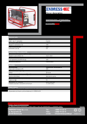 Benzinski generatori struje Endress ESE 704 SHS-AC / 60-200 A 