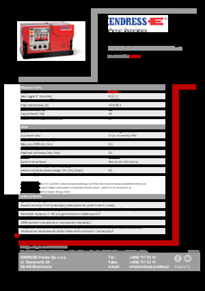 Benzinski generatori struje Endress ESE 908 DBG ES ISO Duplex Silent