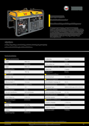 Benzinski generatori struje Wacker Neuson GP9700A