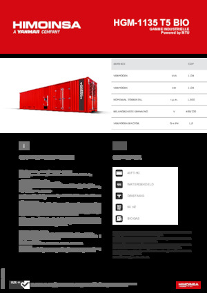 Benzinski generatori struje HIMOINSA HGM-1135 T5 BIO