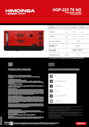 Benzinski generatori struje HIMOINSA HGP-225 T6 NG