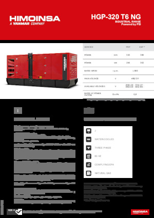 Benzinski generatori struje HIMOINSA HGP-320 T6 NG