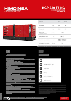 Benzinski generatori struje HIMOINSA HGP-320 T6 NG