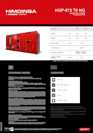 Benzinski generatori struje HIMOINSA HGP-675 T6 NG