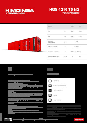 Benzinski generatori struje HIMOINSA HGS-1210 T5 NG