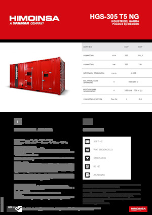Benzinski generatori struje HIMOINSA HGS-305 T5 NG