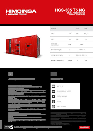 Benzinski generatori struje HIMOINSA HGS-305 T5 NG