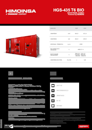 Benzinski generatori struje HIMOINSA HGS-435 T6 BIO