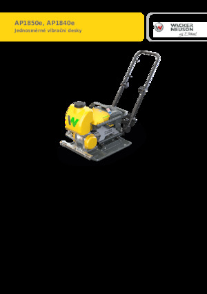 Jednosmjerni vibracioni nabijači ploča Wacker Neuson AP1850e