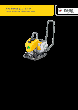 Jednosmjerni vibracioni nabijači ploča Wacker Neuson APS1135e