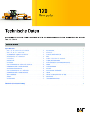 Grejderi Caterpillar 120