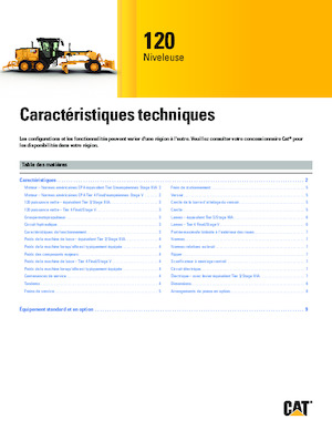 Grejderi Caterpillar 120