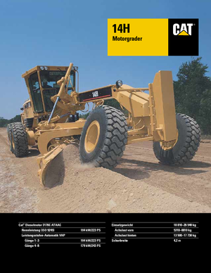 Grejderi Caterpillar 14H