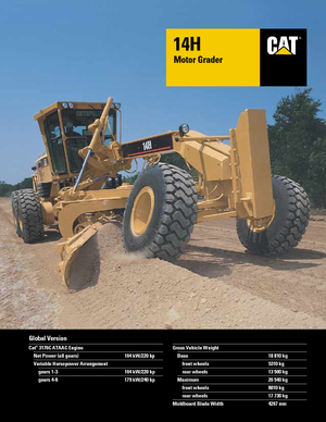 Grejderi Caterpillar 14H