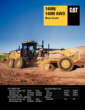 Grejderi Caterpillar 140M