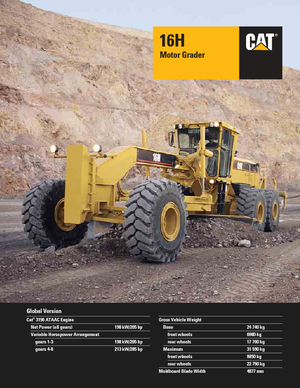 Grejderi Caterpillar 16H