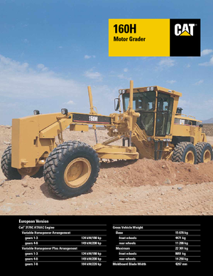 Grejderi Caterpillar 160H