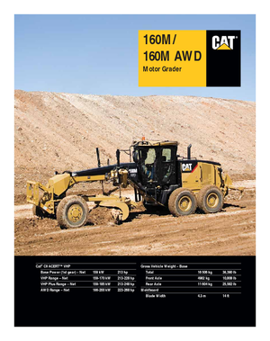 Grejderi Caterpillar 160M
