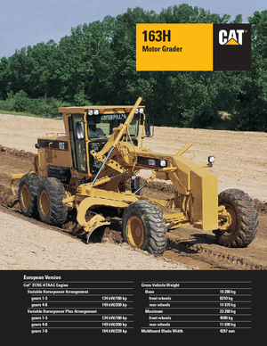 Grejderi Caterpillar 163H