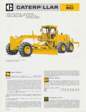 Grejderi Caterpillar 16G