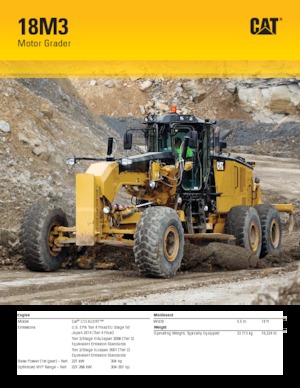 Grejderi Caterpillar 18M3