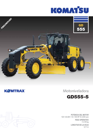 Grejderi Komatsu GD555-5
