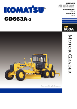 Grejderi Komatsu GD663 A-2