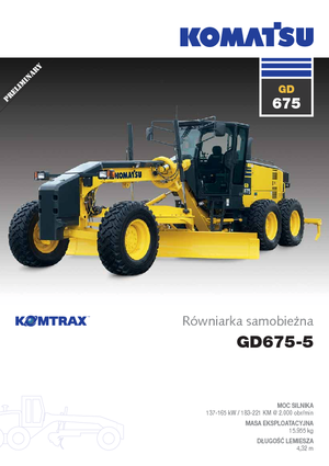 Grejderi Komatsu GD675-5