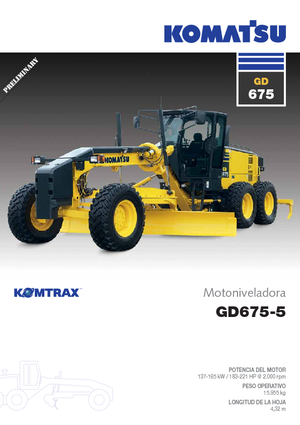 Grejderi Komatsu GD675-5