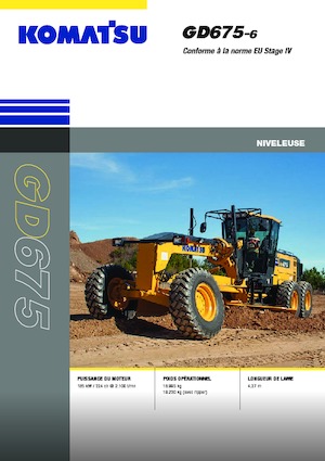 Grejderi Komatsu GD675-6