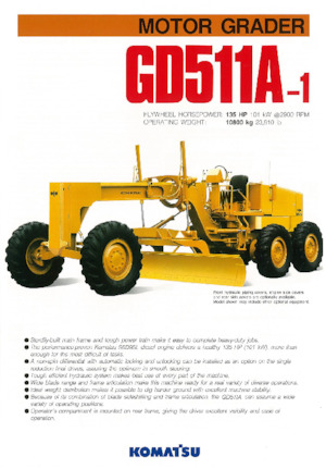 Grejderi Komatsu GD511A-1