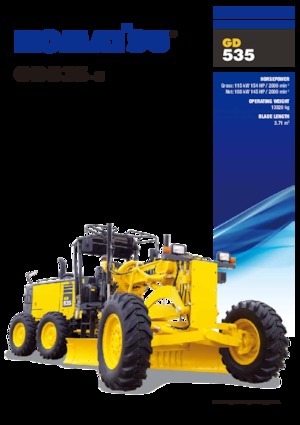 Grejderi Komatsu GD535-5