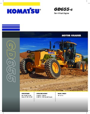 Grejderi Komatsu GD655-6