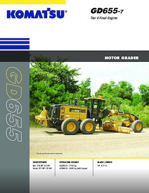 Grejderi Komatsu GD655-7