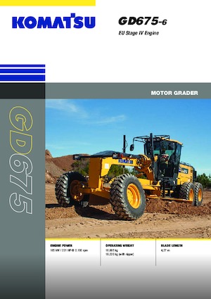 Grejderi Komatsu GD675-6 