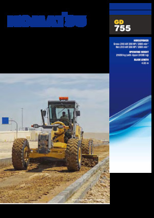 Grejderi Komatsu GD755-5R
