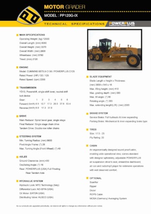Grejderi PowerPlus PP120G-IX