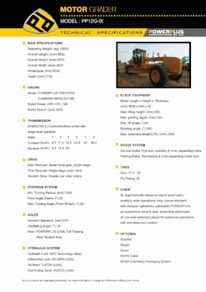 Grejderi PowerPlus PP12G-IX