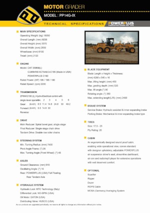Grejderi PowerPlus PP14G-IX