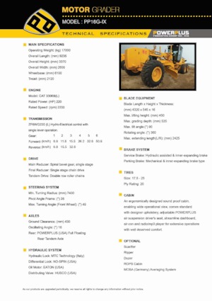 Grejderi PowerPlus PP16G-IX