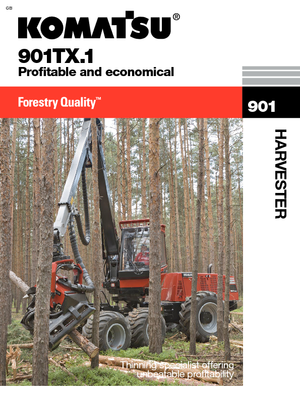 Kombajni Komatsu 901 TX