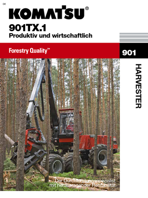 Kombajni Komatsu 901 TX
