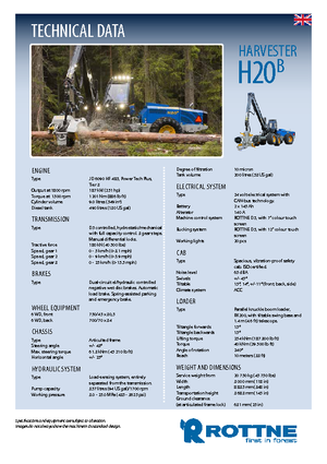 Kombajni Rottne H 20 B