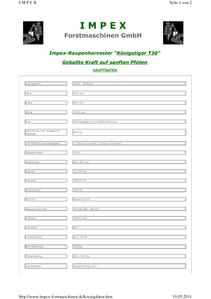 Kombajni Impex Königstiger T 30 Gigant
